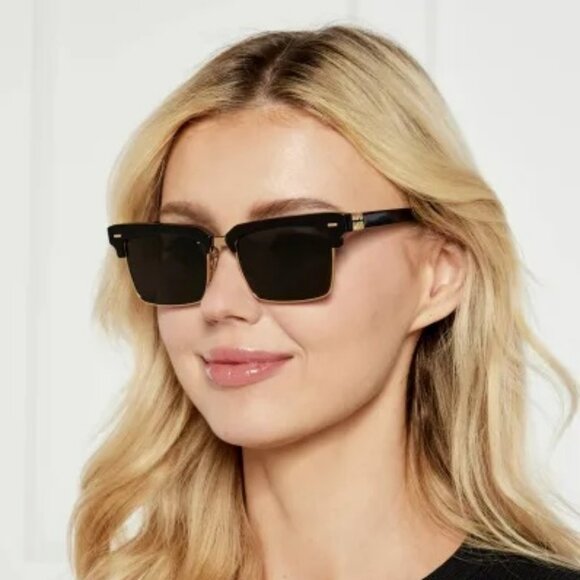 Miu Miu MU10ZS 1AB5S0 BRAND NEW Sunglasses Black Dark Grey Square Unisex main image 10